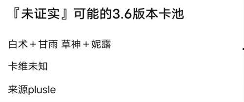 36卡池最新爆料,神秘新卡即将登场，精彩内容抢先看！